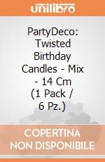 Twisted Birthday Candles, Mix, 14 Cm (1 Pkt / 6 Pc.) giochi