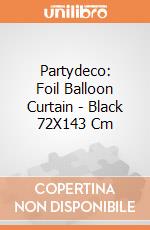 Partydeco: Foil Balloon Curtain - Black 72X143 Cm giochi