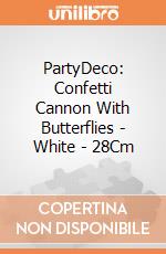 PartyDeco: Confetti Cannon With Butterflies - White - 28Cm giochi