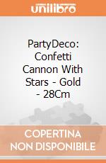 PartyDeco: Confetti Cannon With Stars - Gold - 28Cm giochi