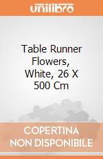 Table Runner Flowers, White, 26 X 500 Cm giochi