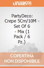 PartyDeco: Crepe 5Cm/10M - Set Of 6 - Mix (1 Pack / 6 Pz.) giochi