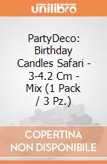 PartyDeco: Birthday Candles Safari - 3-4.2 Cm - Mix (1 Pack / 3 Pz.) giochi