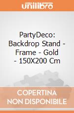 PartyDeco: Backdrop Stand - Frame - Gold - 150X200 Cm giochi