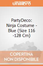 PartyDeco: Ninja Costume - Blue (Size 116 -128 Cm) giochi