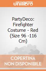 PartyDeco: Firefighter Costume - Red (Size 96 -116 Cm) giochi