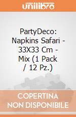 PartyDeco: Napkins Safari - 33X33 Cm - Mix (1 Pack / 12 Pz.) giochi