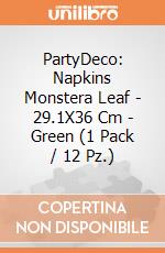 PartyDeco: Napkins Monstera Leaf - 29.1X36 Cm - Green (1 Pack / 12 Pz.) giochi