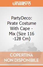 PartyDeco: Pirate Costume With Cape - Mix (Size 116 -128 Cm) giochi