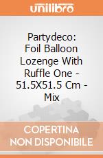 Partydeco: Foil Balloon Lozenge With Ruffle One - 51.5X51.5 Cm - Mix giochi