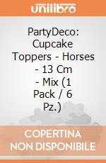 PartyDeco: Cupcake Toppers - Horses - 13 Cm - Mix (1 Pack / 6 Pz.) giochi
