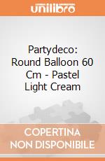 Partydeco: Round Balloon 60 Cm - Pastel Light Cream giochi