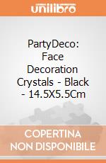PartyDeco: Face Decoration Crystals - Black - 14.5X5.5Cm giochi