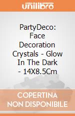 PartyDeco: Face Decoration Crystals - Glow In The Dark - 14X8.5Cm giochi