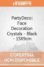 PartyDeco: Face Decoration Crystals - Black - 15X9cm giochi