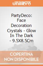 PartyDeco: Face Decoration Crystals - Glow In The Dark - 9.5X8.5Cm giochi