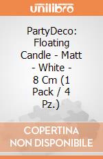 PartyDeco: Floating Candle - Matt - White - 8 Cm (1 Pack / 4 Pz.) giochi
