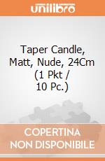 Taper Candle, Matt, Nude, 24Cm (1 Pkt / 10 Pc.) giochi
