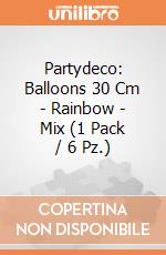 Partydeco: Balloons 30 Cm - Rainbow - Mix (1 Pack / 6 Pz.) giochi
