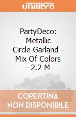 PartyDeco: Metallic Circle Garland - Mix Of Colors - 2.2 M giochi