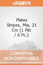 Plates Stripes, Mix, 21 Cm (1 Pkt / 6 Pc.) giochi