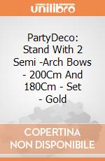 Stand With 2 Semi-Arch Bows, 200Cm And 180Cm - Set, Gold giochi
