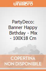 PartyDeco: Banner Happy Birthday - Mix - 100X18 Cm giochi