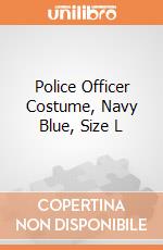 Police Officer Costume, Navy Blue, Size L giochi