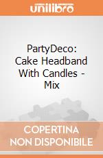 PartyDeco: Cake Headband With Candles - Mix giochi