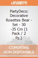 PartyDeco: Decorative Rosettes Bear - Set - 30 -35 Cm (1 Pack / 2 Pz.) giochi