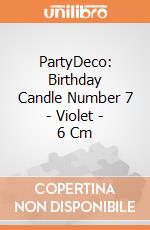 PartyDeco: Birthday Candle Number 7 - Violet - 6 Cm giochi