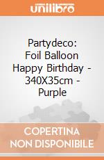 Partydeco: Foil Balloon Happy Birthday - 340X35cm - Purple giochi
