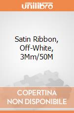 Satin Ribbon, Off-White, 3Mm/50M giochi