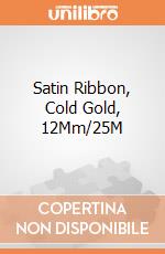 Satin Ribbon, Cold Gold, 12Mm/25M giochi