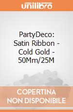 Satin Ribbon, Cold Gold, 50Mm/25M giochi