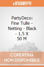 PartyDeco: Fine Tulle - Netting - Black - 1.5 X 50 M giochi