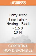 PartyDeco: Fine Tulle - Netting - Black - 1.5 X 10 M giochi