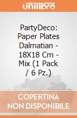PartyDeco: Paper Plates Dalmatian - 18X18 Cm - Mix (1 Pack / 6 Pz.) giochi