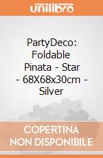 PartyDeco: Foldable Pinata - Star - 68X68x30cm - Silver giochi