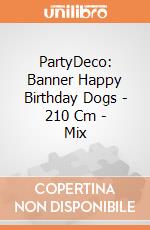 PartyDeco: Banner Happy Birthday Dogs - 210 Cm - Mix giochi