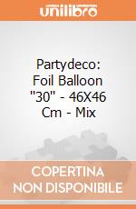 Partydeco: Foil Balloon ''30'' - 46X46 Cm - Mix giochi