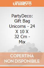 PartyDeco: Gift Bag Unicorns - 24 X 10 X 32 Cm - Mix giochi
