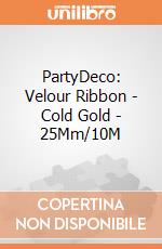 Velour Ribbon, Cold Gold, 25Mm/10M giochi