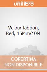 Velour Ribbon, Red, 15Mm/10M giochi