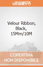 Velour Ribbon, Black, 15Mm/10M giochi
