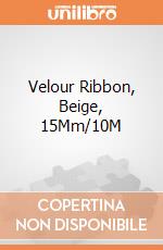 Velour Ribbon, Beige, 15Mm/10M giochi