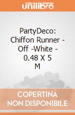 PartyDeco: Chiffon Runner - Off -White - 0.48 X 5 M giochi