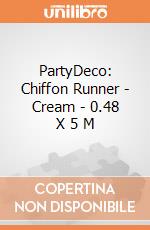 PartyDeco: Chiffon Runner - Cream - 0.48 X 5 M giochi