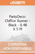 PartyDeco: Chiffon Runner - Black - 0.48 X 5 M giochi