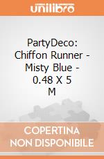 PartyDeco: Chiffon Runner - Misty Blue - 0.48 X 5 M giochi